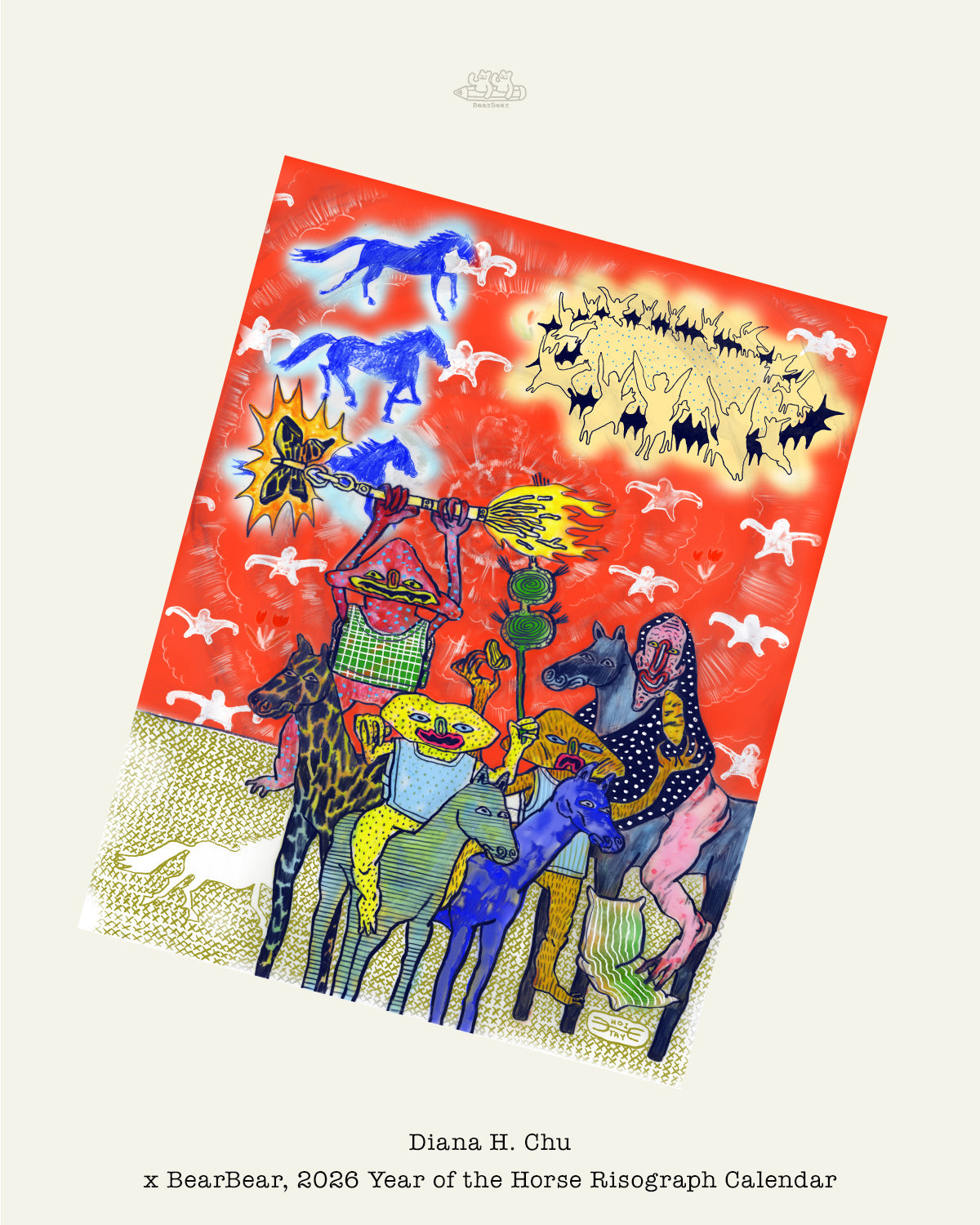 2026 Year of the Horse Riso Calendar
