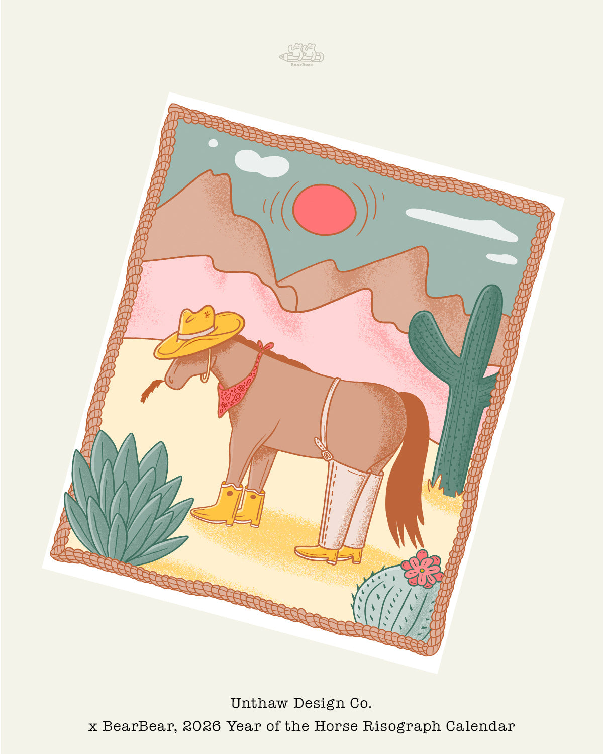 2026 Year of the Horse Riso Calendar