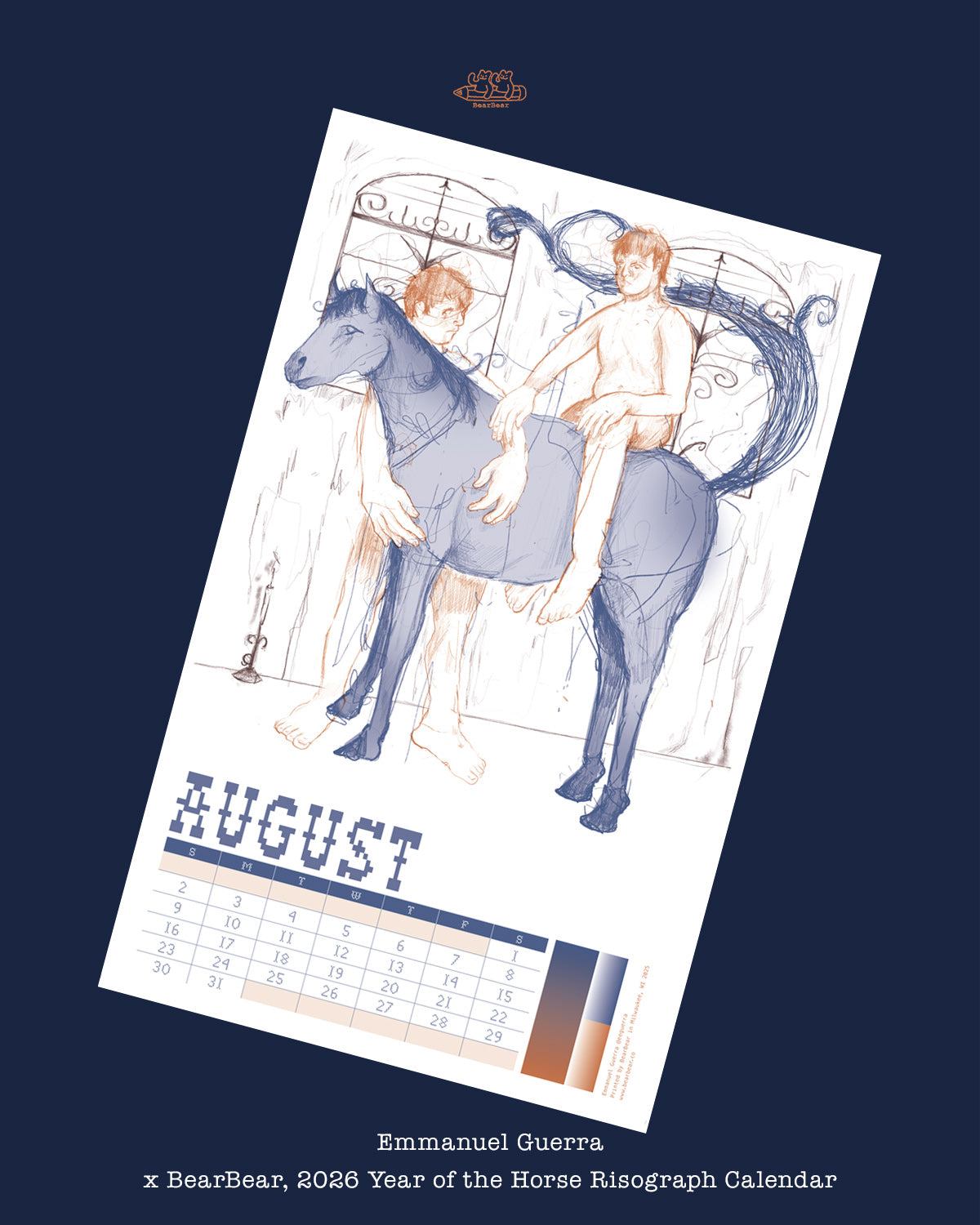 2026 Year of the Horse Riso Calendar