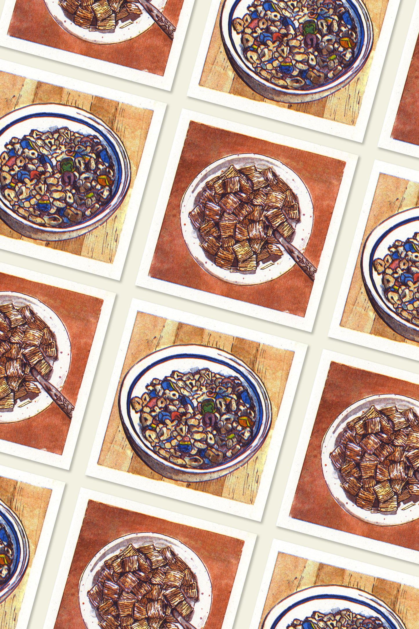 Oatmeal Squares Print