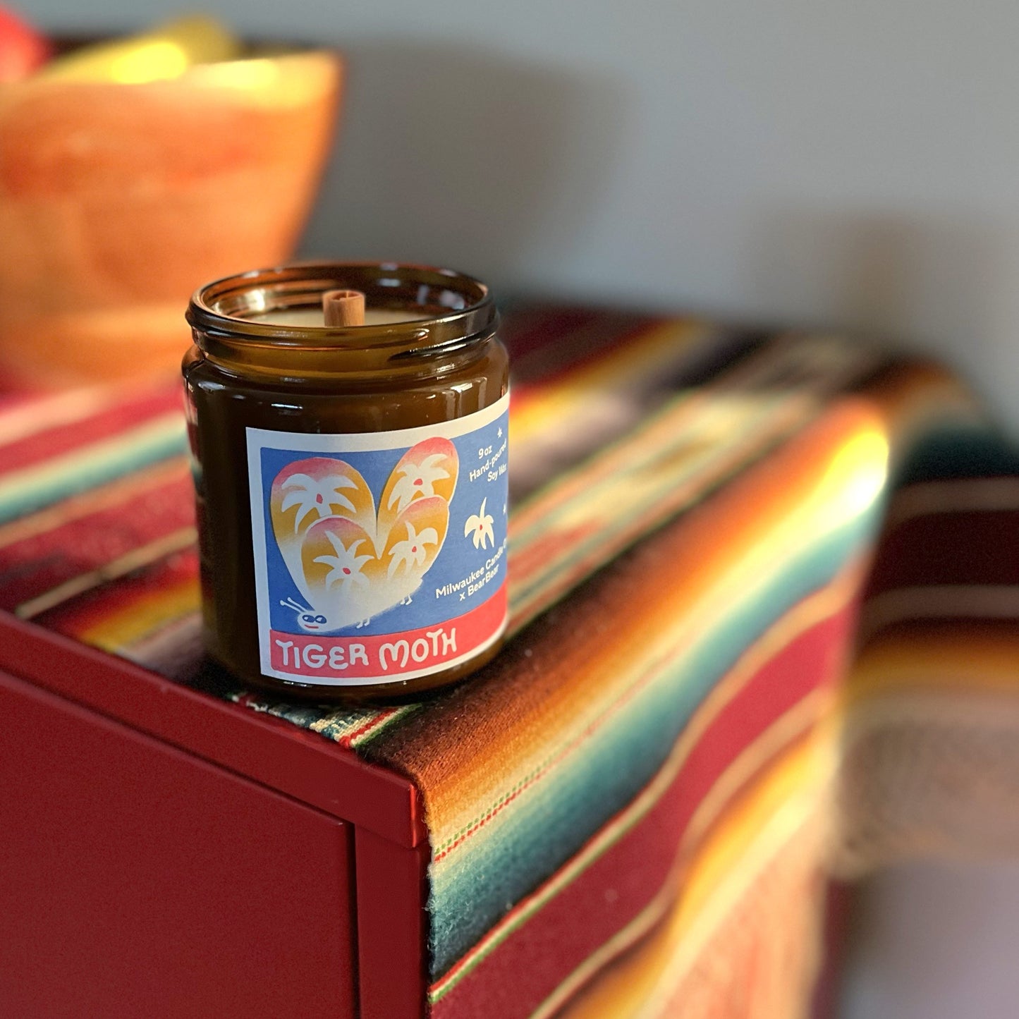 Tiger Moth Candle