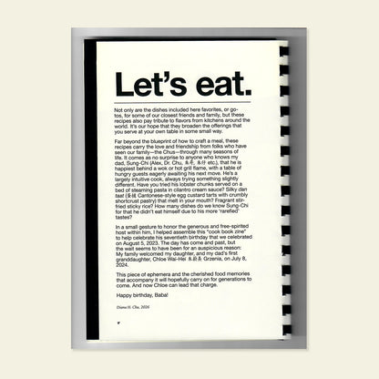 A Cookbook for Sung-chi