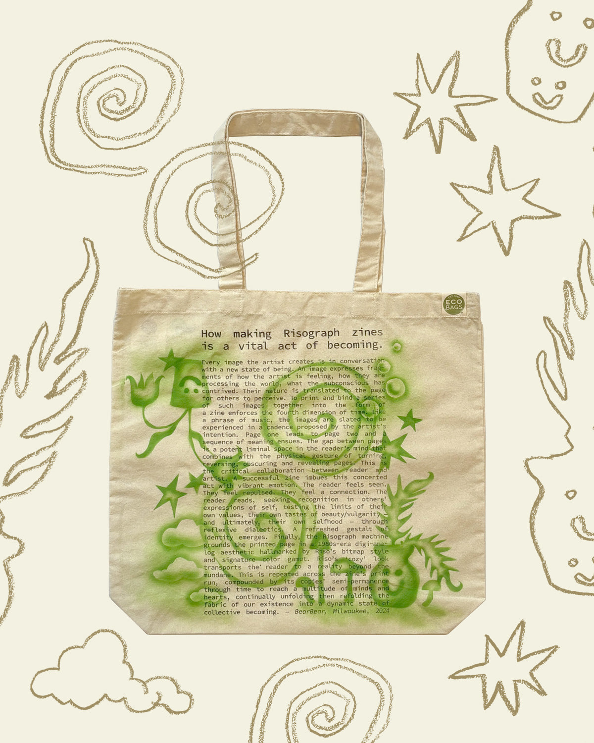 Be, Think, Grow: Tote Bag x Rae Friedman