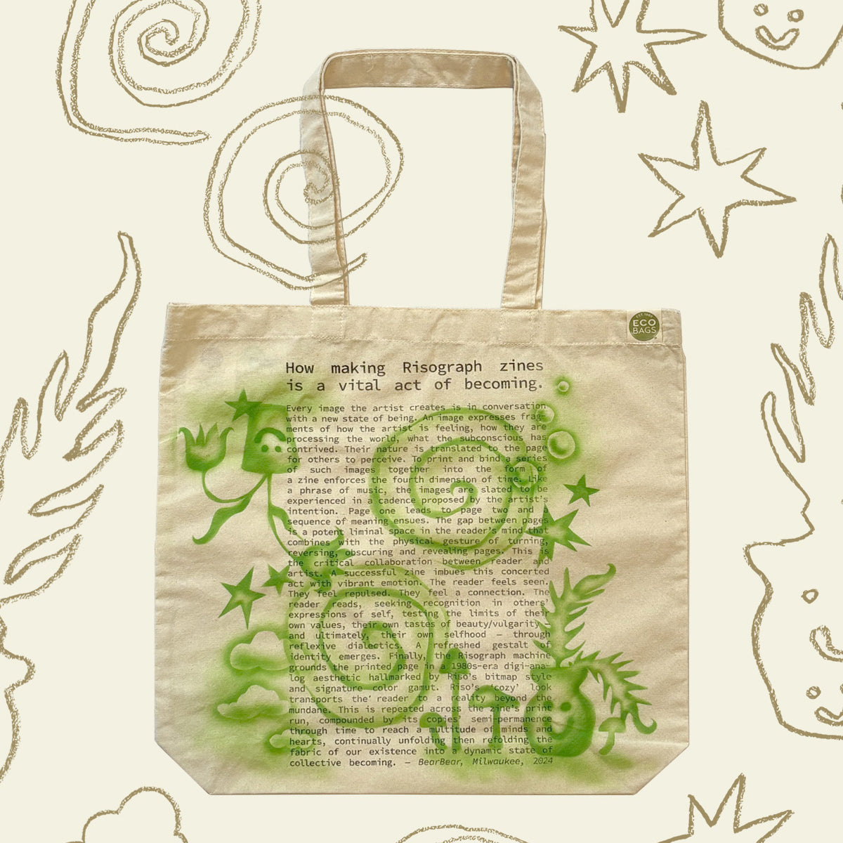 Be, Think, Grow: Tote Bag x Rae Friedman