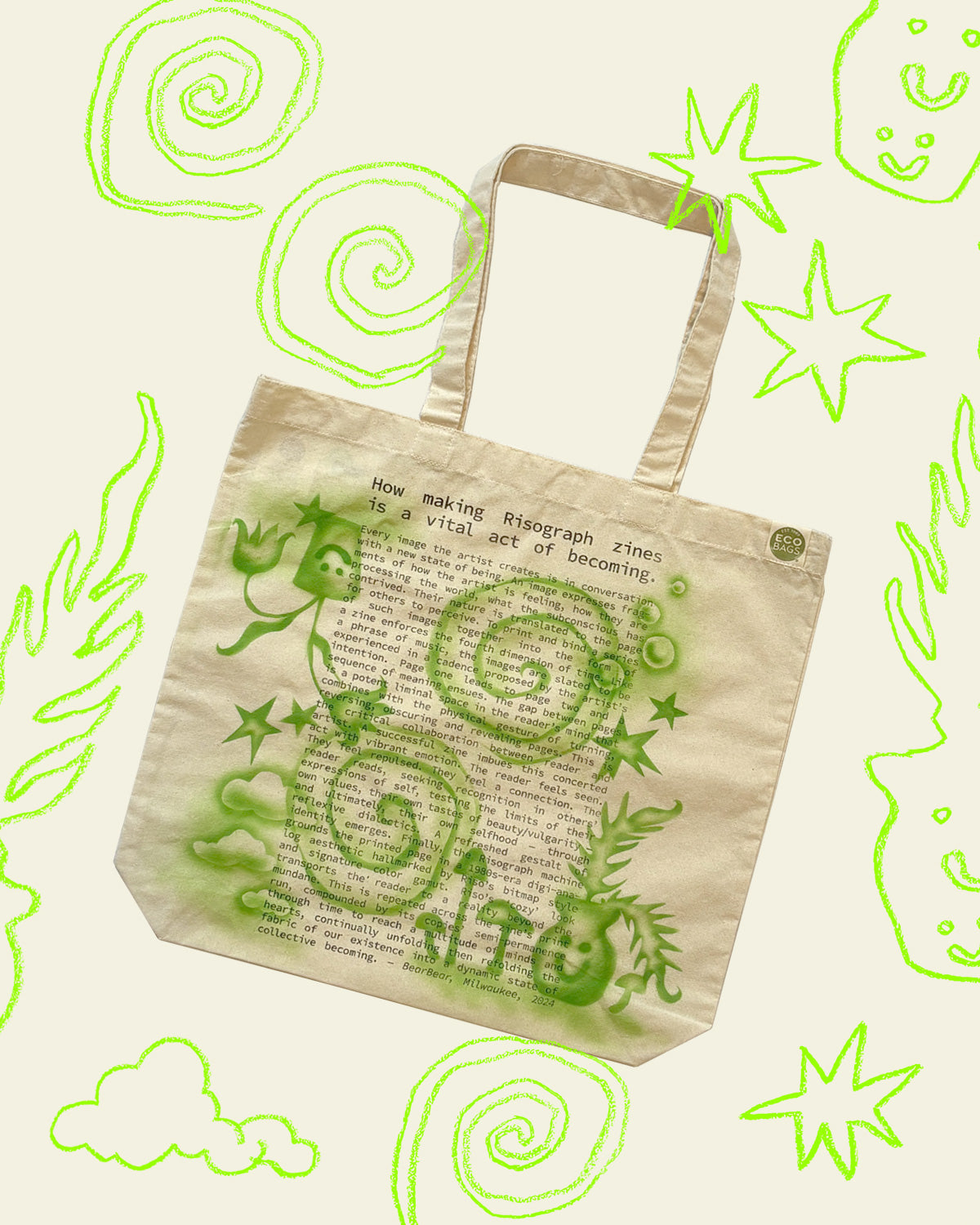 Be, Think, Grow: Tote Bag x Rae Friedman