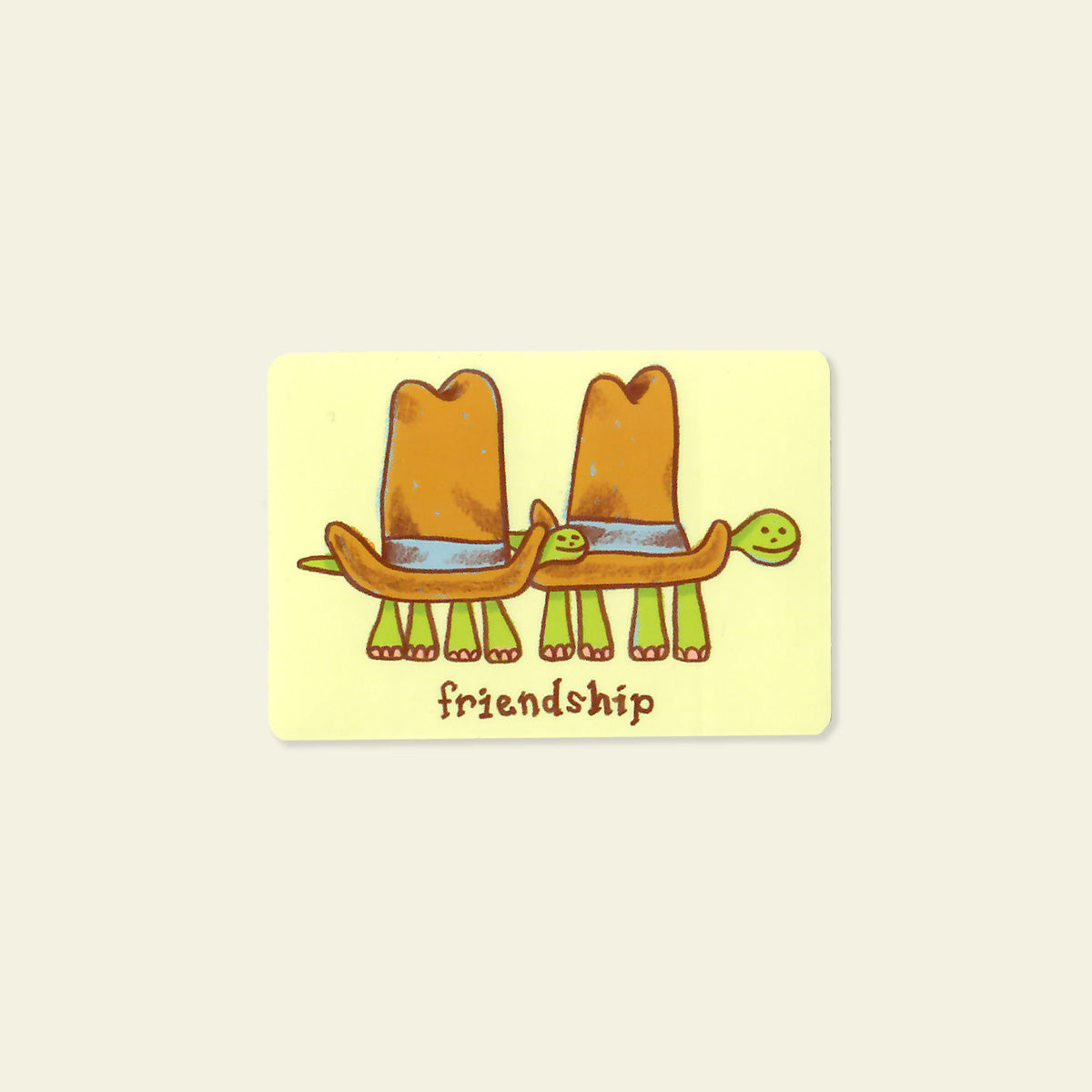Friendship Turtle Sticker