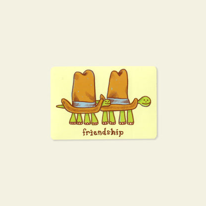 Friendship Turtle Sticker