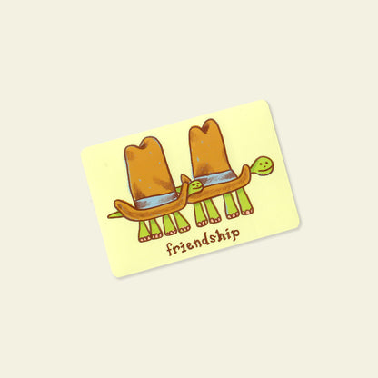 Friendship Turtle Sticker
