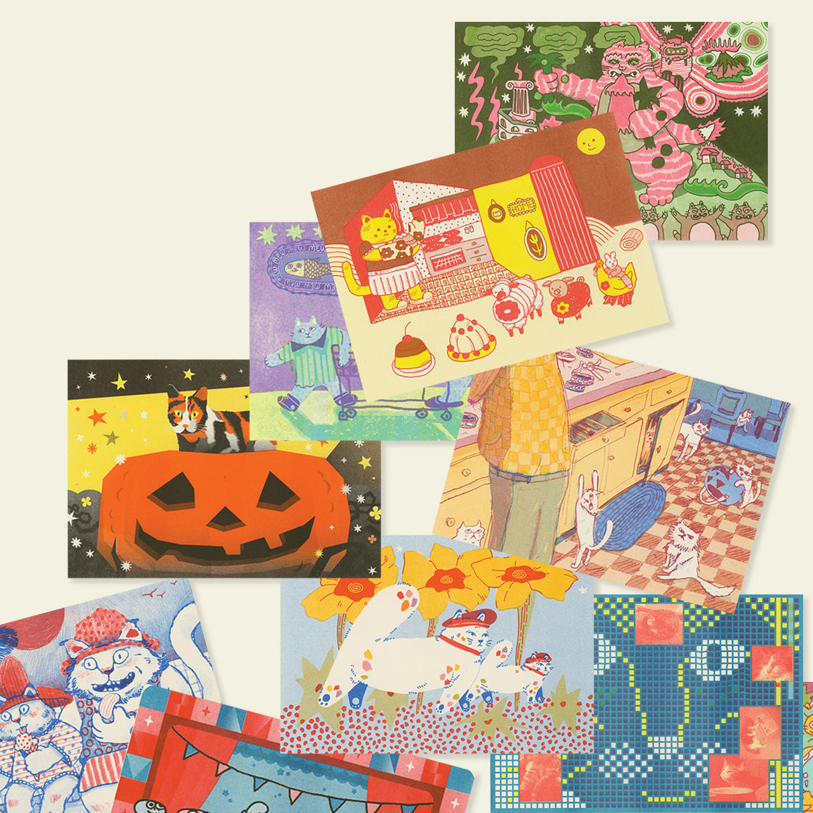 2027 Risograph Cat Calendar
