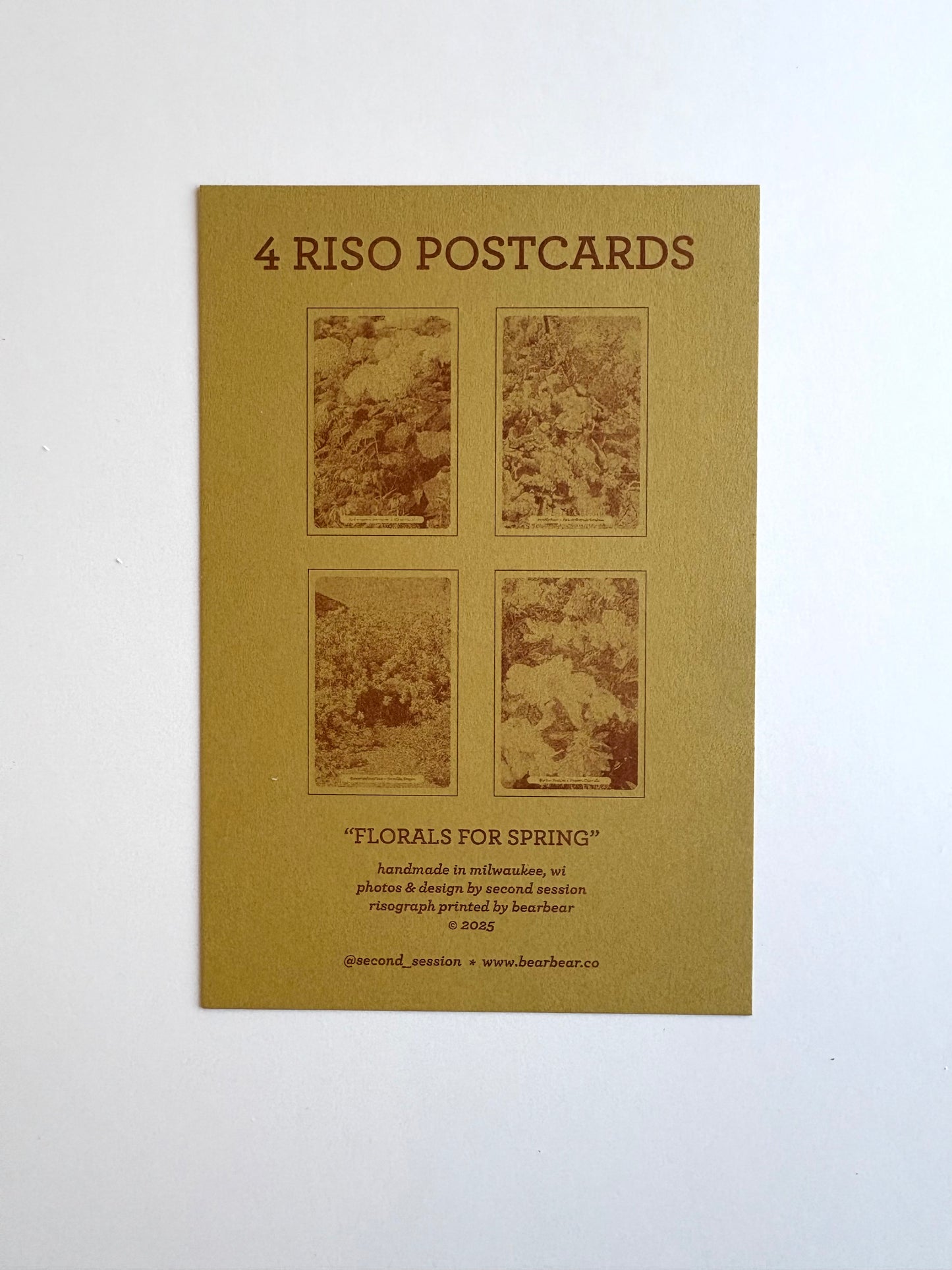 Floral Postcards Set