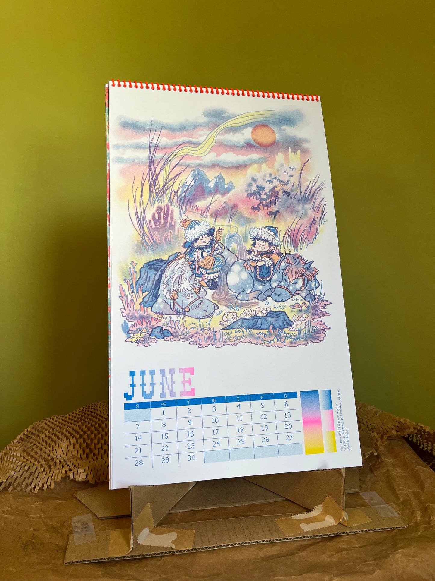 2026 Year of the Horse Riso Calendar